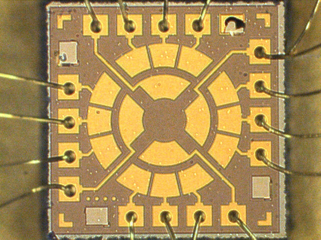 MEMS gyroscope/accelerometer with bond wires